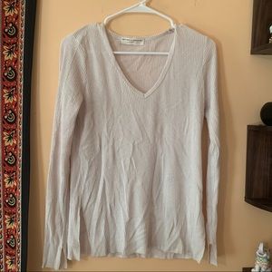 Women's Cream Long Sleeve Sweater